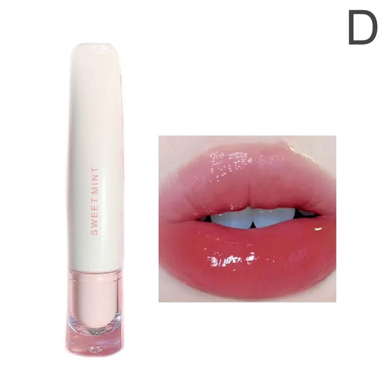 Sweet Mint Lip Gloss/Lip Tint: Moisturizing, Hydrating, Glass-like Lip Color, Waterproof, Long-lasting, Glossy Mirror-like Lip Gloss